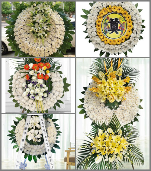 福建龙岩长汀县羊牯乡官坑村花圈速递